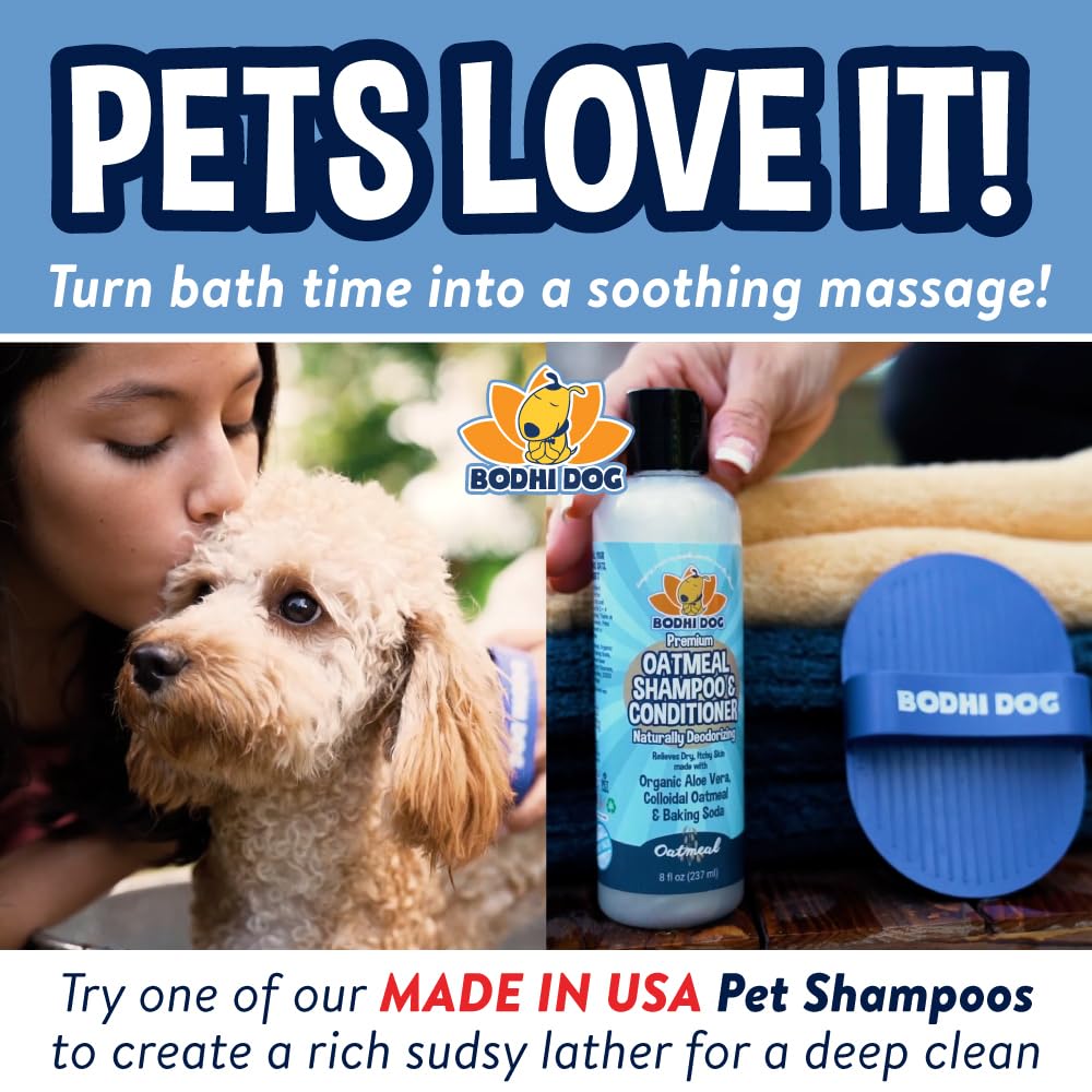 Bodhi Dog Rubber Bath & Grooming Brush β Blue