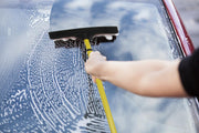FURemover Rubber Broom with Squeegee & Telescoping Handle