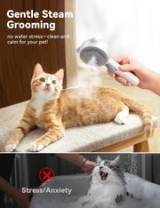 FEELNEEDY Rechargeable Spray Grooming Brush for Cats