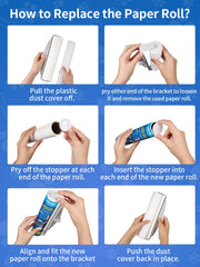 DELOMO Extra-Wide Lint Roller with Extendable Handle