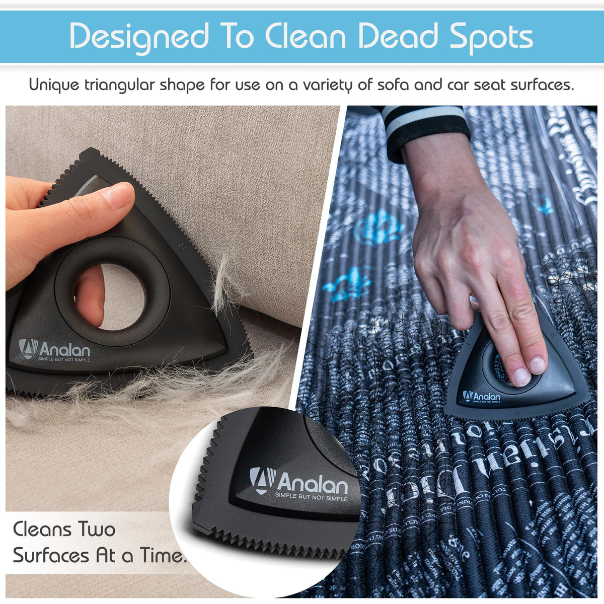 Analan Mini Pet Hair Remover β Black