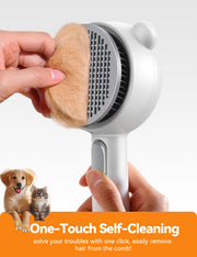 FEELNEEDY Rechargeable Spray Grooming Brush for Cats