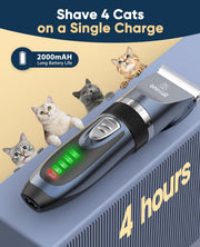 oneisall Cordless Cat Clippers — Blue