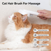Aumuca Grooming Brush for Cats & Dogs — White