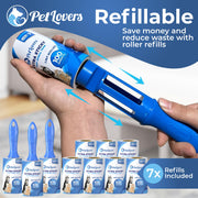PetLovers Lint Roller Set — 3 Rollers, 7 Refills, 1,000 Sheets